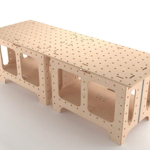 Portable foldable workbench with / MDF / Birch Ply / Marine Ply /BD UJK holes