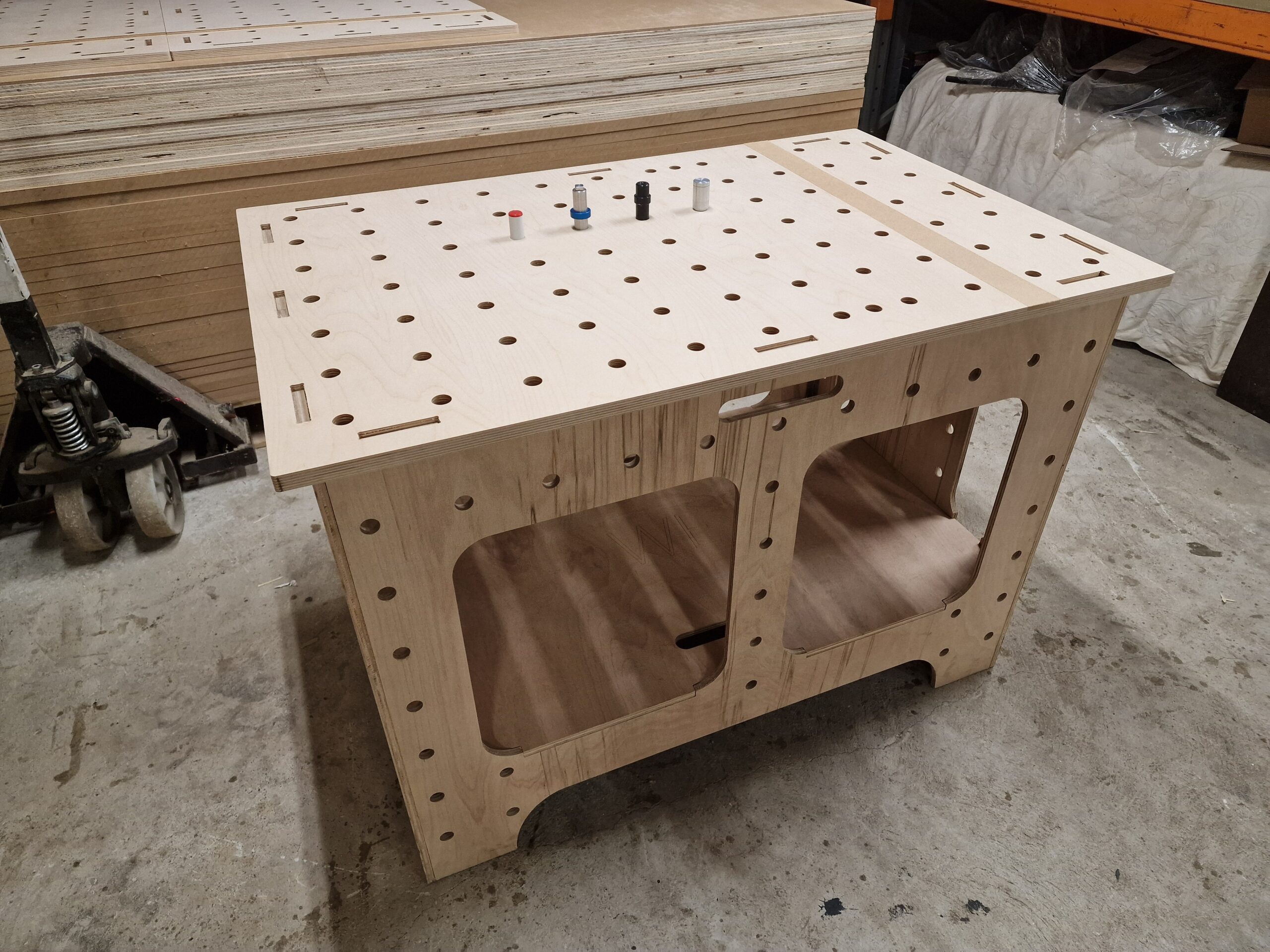 20240921_155349 Portable foldable workbench with / MDF / Birch Ply / Marine Ply /BD UJK holes