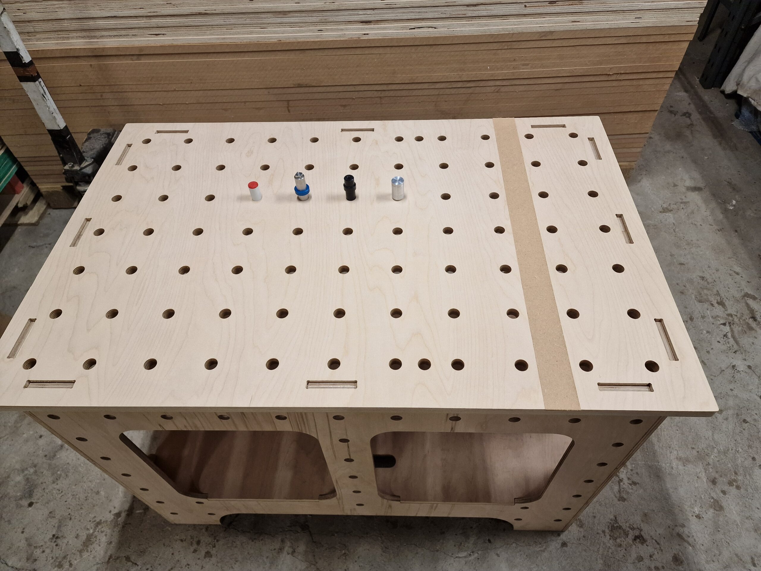 20240921_155357 Portable foldable workbench with / MDF / Birch Ply / Marine Ply /BD UJK holes