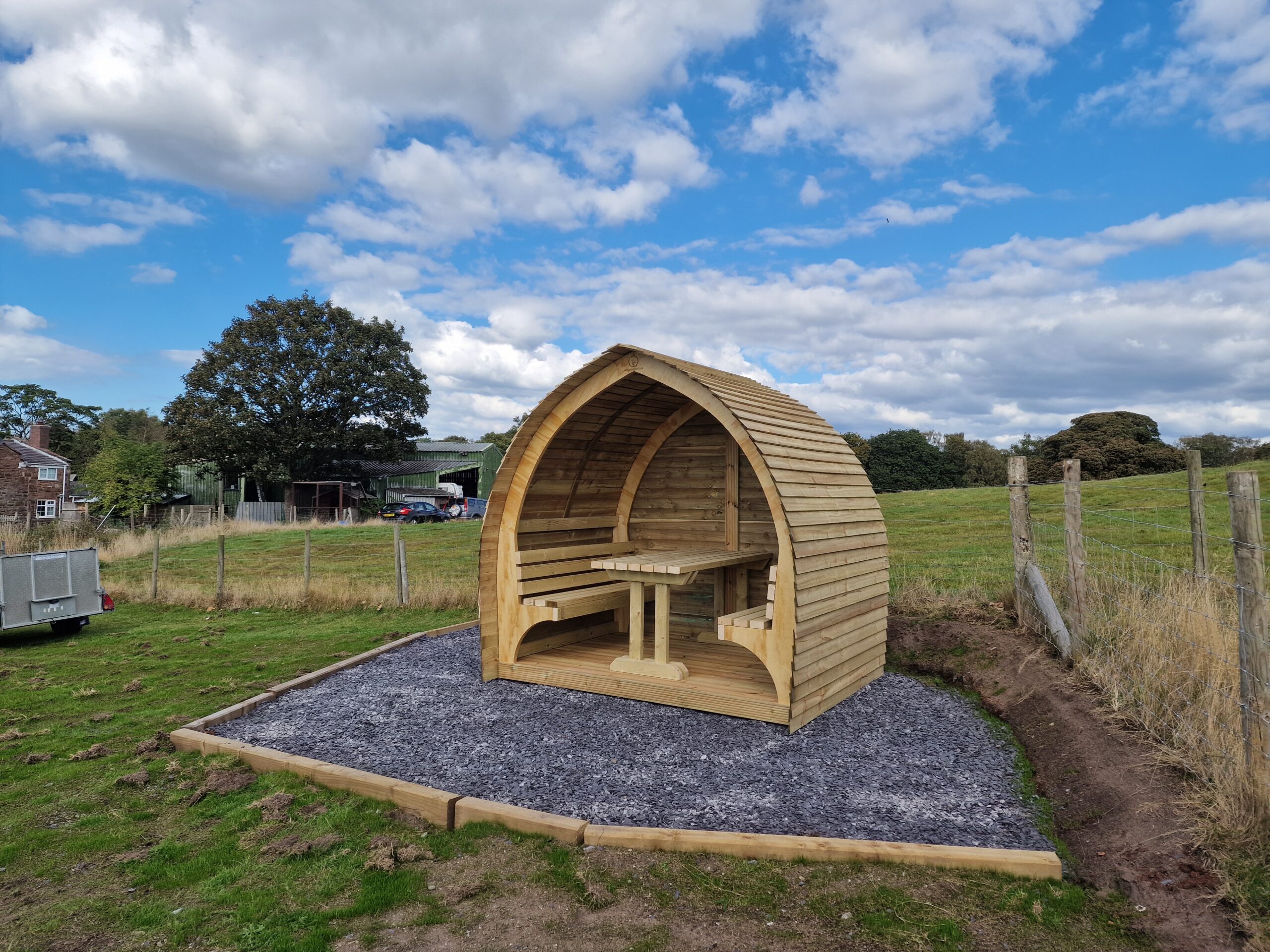 20250924_142307 garden, lounge set, plywood, impregnated wood, rainproof, protection, party, birthday